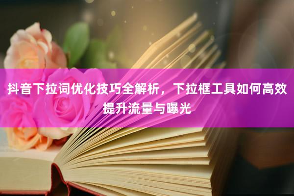 抖音下拉词优化技巧全解析，下拉框工具如何高效提升流量与曝光