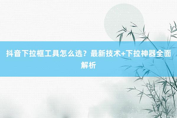 抖音下拉框工具怎么选？最新技术+下拉神器全面解析